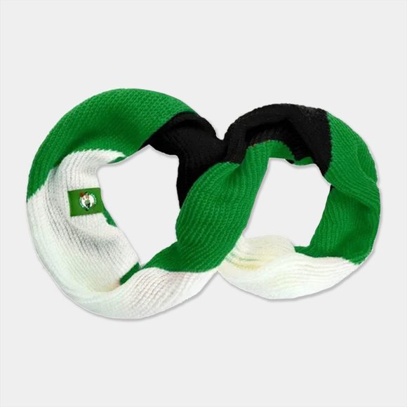 Boston Celtics Color Block Knit Infinity Scarf - Picture 1 of 1
